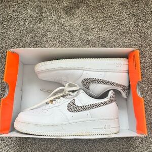 White Nike united air forces
